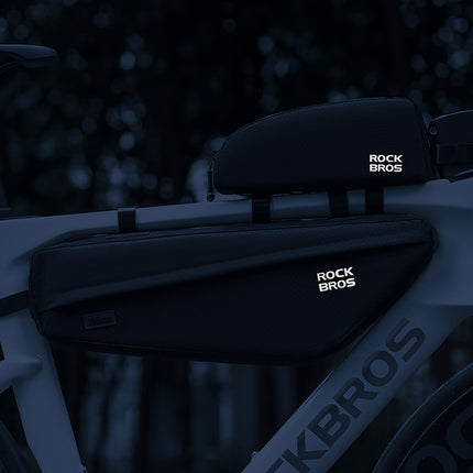 ROCKBROS Bicycle pannier bag attached to the frame 2.9l - black – image 7