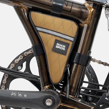 ROCKBROS Triangular pannier bag for a bicycle frame 0.3l - brown – image 2