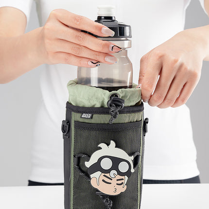 ROCKBROS Tourist bicycle bag for a water bottle with a shoulder strap, 1l - green – image 3