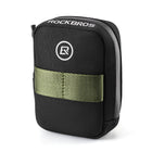 ROCKBROS Mini bicycle saddle bag with CO2 cartridge holder - black and green