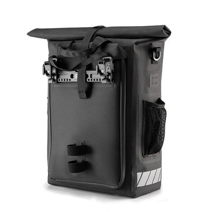 ROCKBROS Waterproof bicycle bag with backpack function with helmet hook, 18 liters - black – image 2