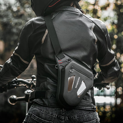 ROCKBROS Motorcycle bag, leg bag, thigh belt, shoulder - black – image 4