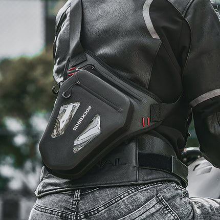 ROCKBROS Motorcycle bag, leg bag, thigh belt, shoulder - black – image 6