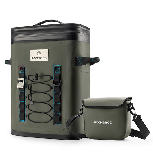 ROCKBROS Thermal insulated tourist backpack with a 20l bag - green