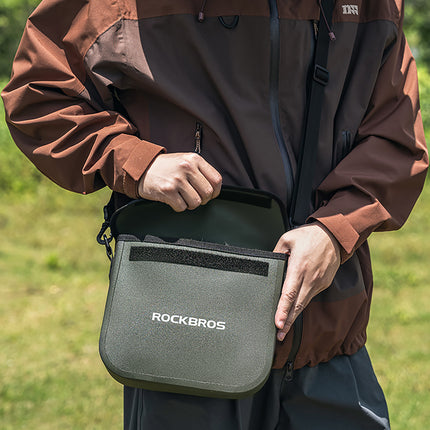 ROCKBROS Thermal insulated tourist backpack with a 20l bag - green – image 9