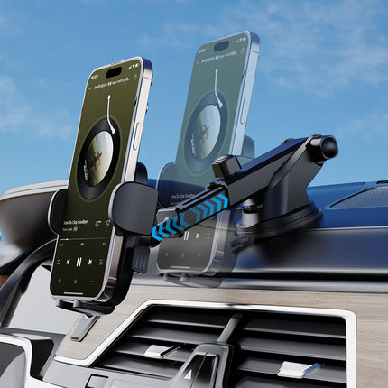 DUDAO F2N+ smartphone car holder with suction cup, 360 degrees gravity - black – image 5