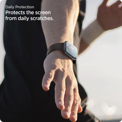 SPIGEN Hybrid glass for Apple Watch 10 46 mm transparent - 2 pcs. – image 11