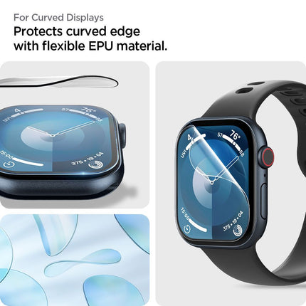 SPIGEN Hybrid glass for Apple Watch 10 46 mm transparent - 2 pcs. – image 9