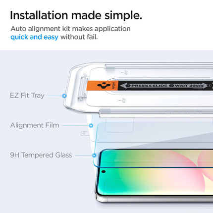 SPIGEN Tempered glass for the Samsung Galaxy S24 FE screen - 2 pcs. – image 10