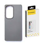 WOZINSKY Back case for Samsung Galaxy S25 Carbon Fiber Case with MagSafe - gray
