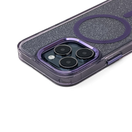 WOZINSKY Protective case for Samsung Galaxy S24 FE Glitter Case MagSafe - purple with glitter – image 5