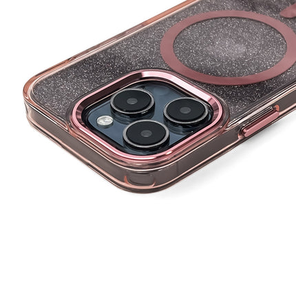 WOZINSKY Protective case for Samsung Galaxy S24 FE Glitter Case Mag Safe - pink with glitter – image 5