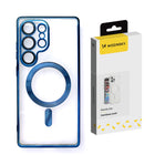 WOZINSKY Case cover for Samsung Galaxy S24 FE Electroplated Magsafe - blue