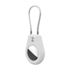 HURTEL Apple AirTag locator case with steel cable - white