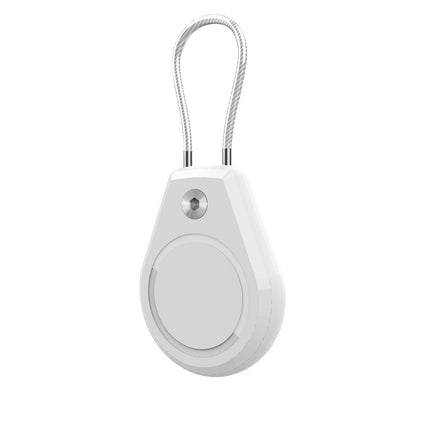 HURTEL Waterproof case for the Apple AirTag locator with a steel cable - white