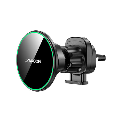 JOYROOM Car holder with Qi2 15W phone charger for air vent - black