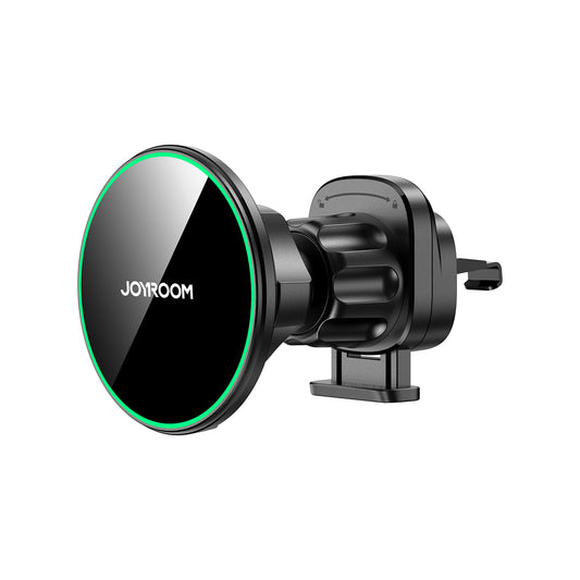 JOYROOM Car holder with Qi2 15W phone charger for air vent - black