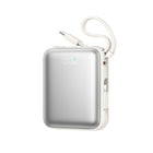 JOYROOM Powerbank 10000mAh 22.5W with built-in USB-C Lightning cables - white