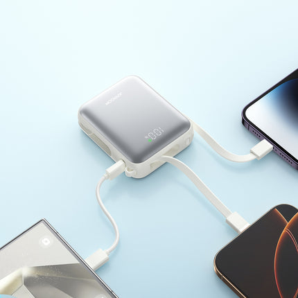 JOYROOM Powerbank 10000mAh 22.5W with built-in USB-C Lightning cables - white – image 11