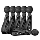 JOYROOM Silicone cable tie with magnet, black - set of 6 pcs.