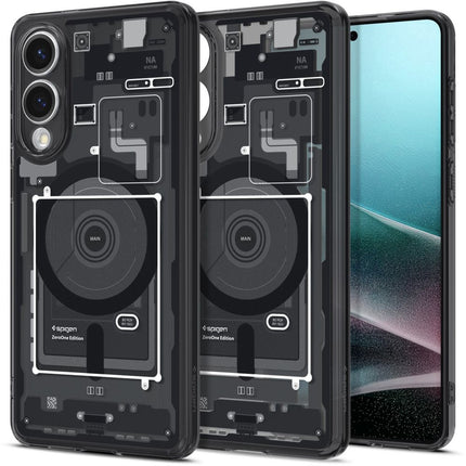 SPIGEN Case for Samsung Galaxy S25 Edge with Ultra Hybrid Mag print with MagSafe - black