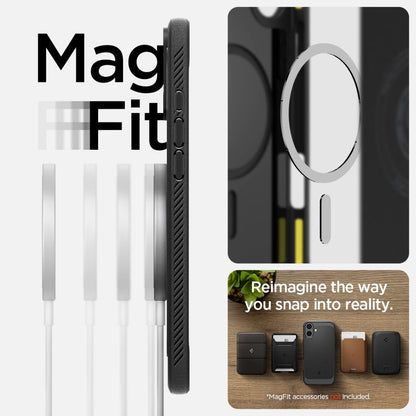 SPIGEN Rugged Armor MagSafe iPhone 16 back case - black – image 11