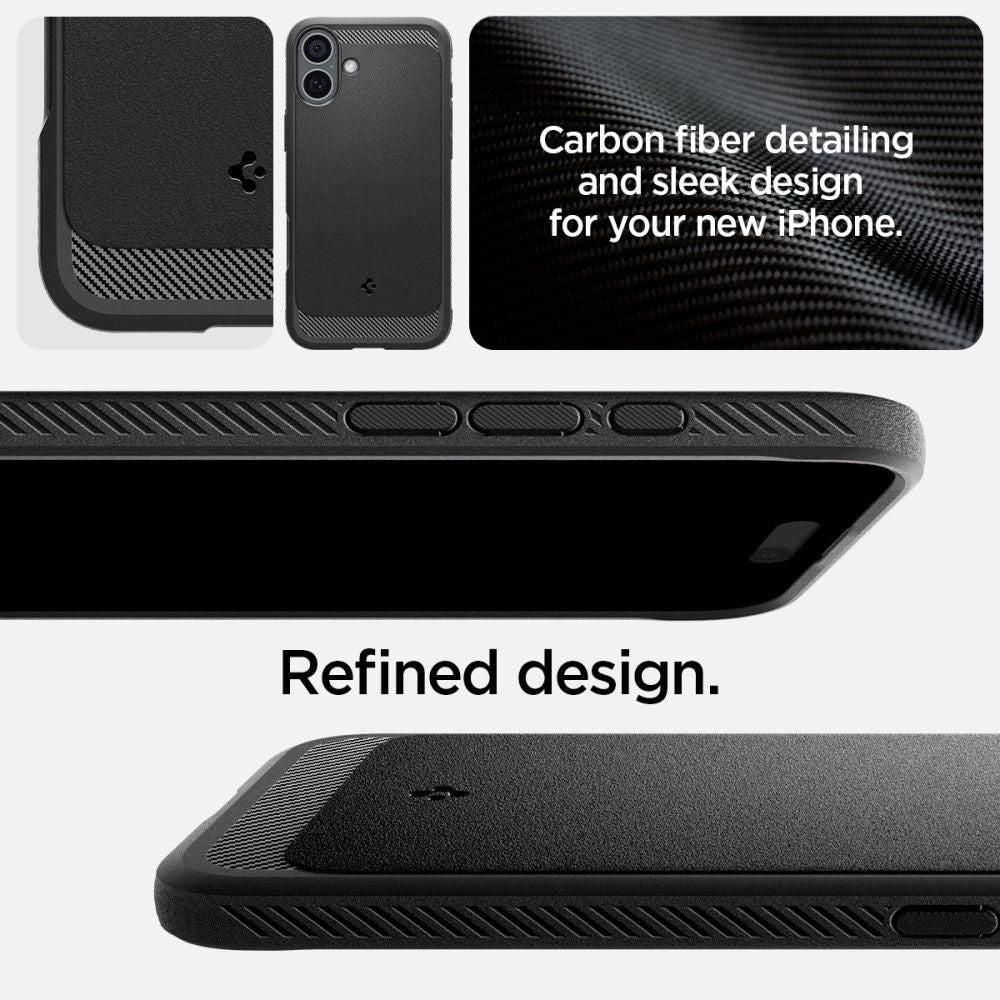 SPIGEN Rugged Armor MagSafe iPhone 16 back case - black – image 8