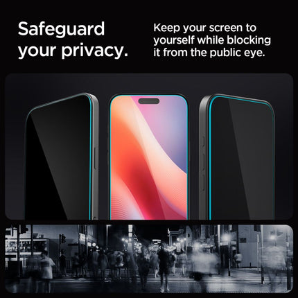 SPIGEN Tempered glass for iPhone 16 Pro Glas.tR EZ Fit Privacy - 2 pcs. – image 6