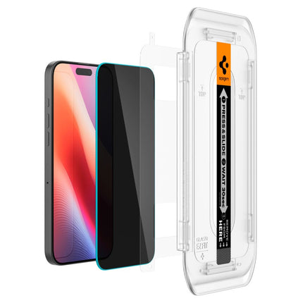 SPIGEN Tempered glass for iPhone 16 Pro Glas.tR EZ Fit Privacy - 2 pcs. – image 9