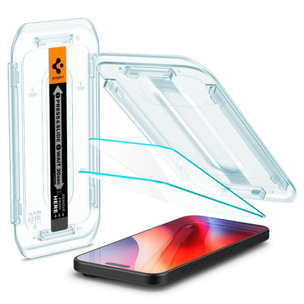 SPIGEN Glas.tR EZ Fit tempered glass for iPhone 15 Pro - SET of 2 pcs. – image 2