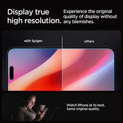 SPIGEN Glas.tR EZ Fit tempered glass for iPhone 15 Pro - SET of 2 pcs. – image 7