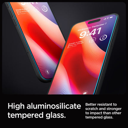 SPIGEN Glas.tR EZ Fit tempered glass for iPhone 15 Pro - SET of 2 pcs. – image 9