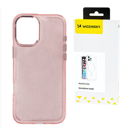 WOZINSKY Protective case for Samsung Galaxy S25 Ultra - pink with glitter
