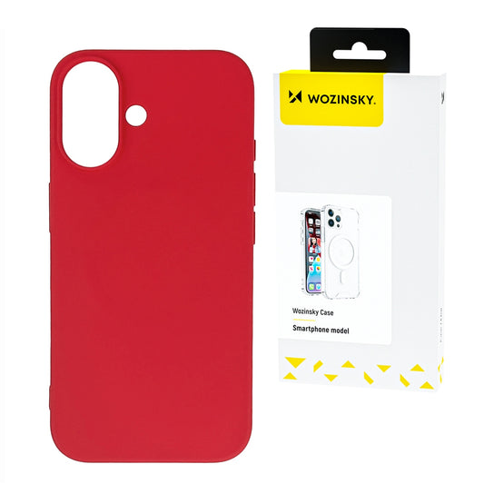 WOZINSKY Flexible silicone case for Samsung Galaxy S25 Ultra Silicone Case - red