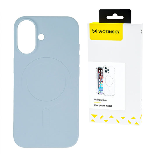 WOZINSKY Magnetic silicone case for Samsung Galaxy S25 Ultra Silicone Case Magsafe - light blue