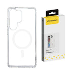 WOZINSKY Ultra Clear MagSafe protective case for Samsung Galaxy S25 Ultra - transparent