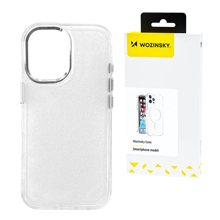 WOZINSKY Case for Samsung Galaxy S25+ Glitter Case - transparent with glitter