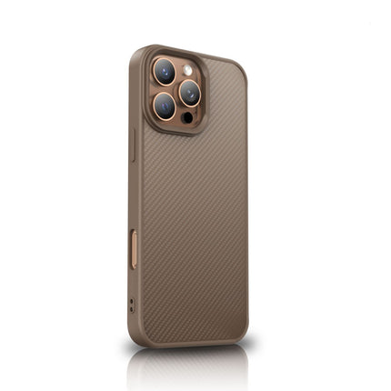 WOZINSKY Protective case for Samsung Galaxy S25+ Carbon Fiber Case with MagSafe - brown