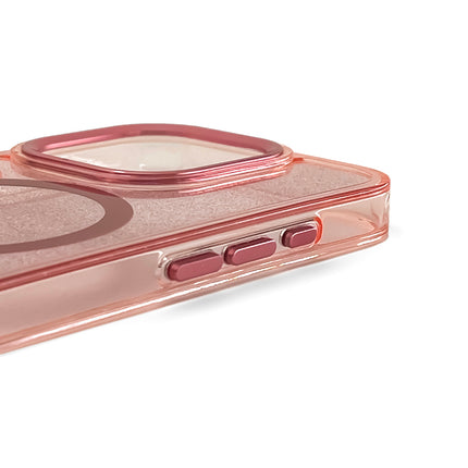 WOZINSKY Protective case for Samsung Galaxy S25 Glitter Case with Mag Safe - pink with glitter – image 3