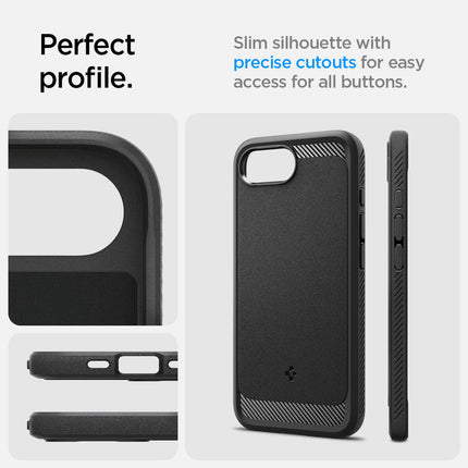 SPIGEN Case for iPhone 16e Rugged Armor MagSafe - black – image 2