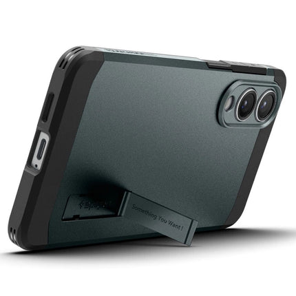 SPIGEN Case for Samsung Galaxy S25 Edge Tough Armor MagSafe - green and black – image 9