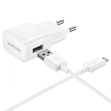 SAMSUNG Samsung USB-A 8W wall charger with microUSB cable - white
