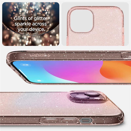 SPIGEN Case for iPhone 15 Plus Liquid Crystal Glitter - pink transparent – image 4