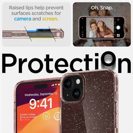 SPIGEN Case for iPhone 15 Plus Liquid Crystal Glitter - pink transparent – image 6