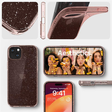 SPIGEN Case for iPhone 15 Plus Liquid Crystal Glitter - pink transparent – image 8