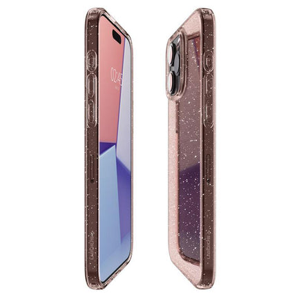 SPIGEN Case for iPhone 15 Pro Max Liquid Crystal Glitter - pink transparent – image 3