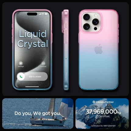 SPIGEN Case for iPhone 15 Pro Liquid Crystal - pink and blue – image 11