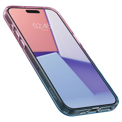SPIGEN Case for iPhone 15 Pro Liquid Crystal - pink and blue – image 5