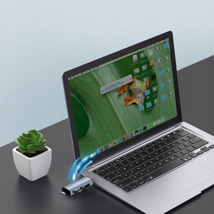 Tech-Protect SD / micro SD memory card reader with USB-C / USB-A connectors - gray – image 2