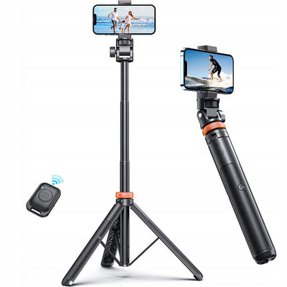 Tech-Protect Selfie stick Bluetooth photo stick with tripod remote control and head 180 to 148cm - white – image 3